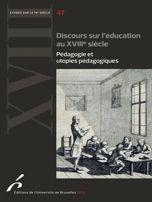 cover image of Discours sur l'éducation au XVIIIe siècle